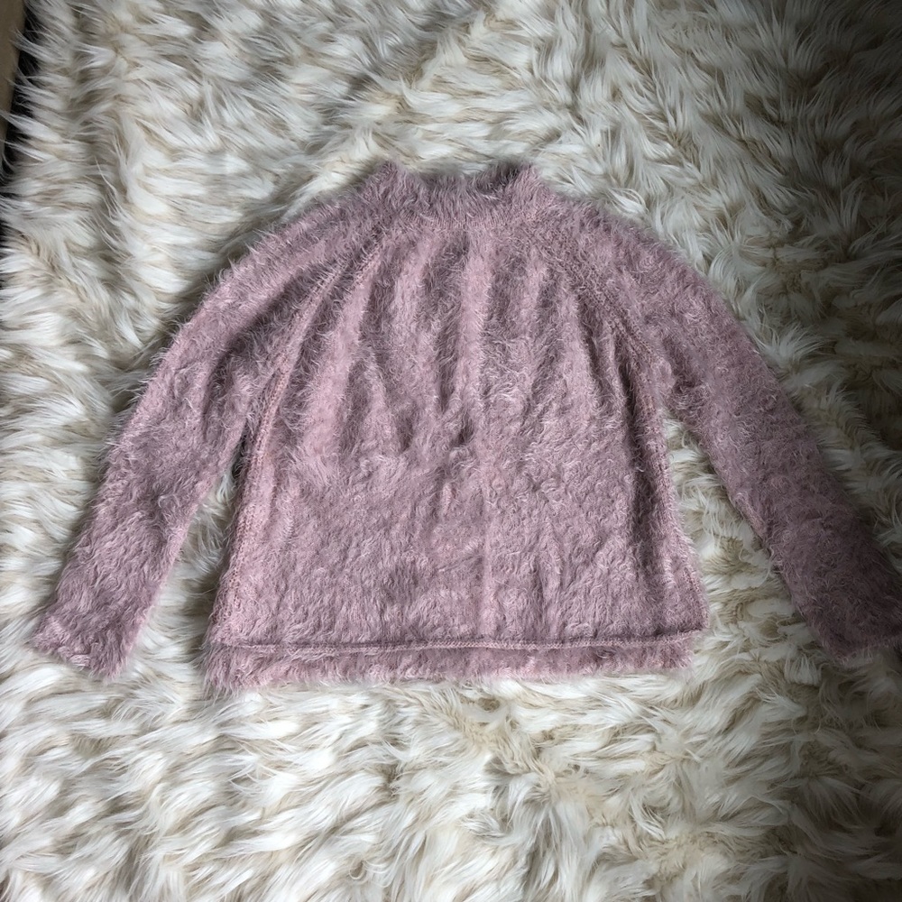 furry pink shirt